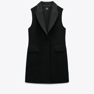 Zara NWT contrast satin vest